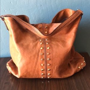 Michael Kors Tan Studded Hobo